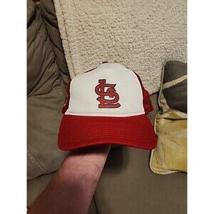 Men's New Era White/Red St. Louis Cardinals Trucker 9FIFTY National League Snap